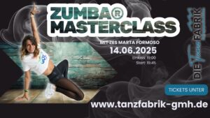 Grey and Pink Modern Zumba Class Poster (Video)